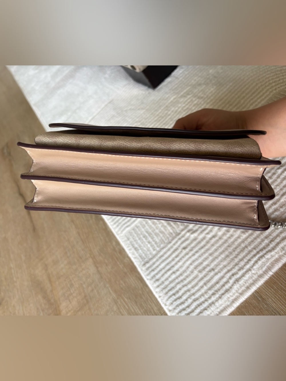 Coach Klare Crossbody Bag In Signature Canvas - Sand /Taupe/ Silver - Picture 8 of 13